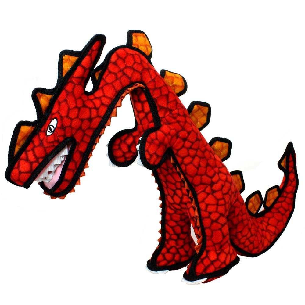 Tuffy Dinosaur Destructosaurus Durable Dog Toy Red, 1ea/28 in, Regular ...